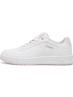 Puma Court Classy Beyaz-Pembe Kadın Günlük Ayakkabı