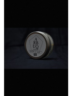 ARBUQ Concept Kapaklı Küçük Cam Kavanoz Mum 50ml Portakal Kokulu Beyaz Renkli-%100 Doğal Soya Wax