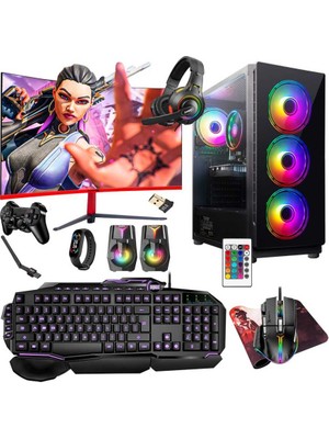 Turbox TX5287 I5 9400F 16GB Ram 512GB SSD 4gb RX560 27 Inç 100Hz Curved Oyuncu Masaüstü Bilgisayarı