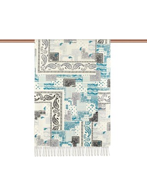 Ipekevi 8252 Patchwork Desenli Ipek Şal