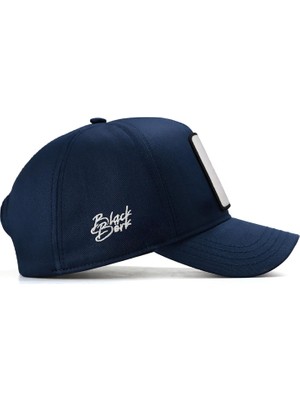 Black Börk V1 Baseball Kids King - 1 Kod Logolu Unisex Lacivert Çocuk Şapka (Cap)