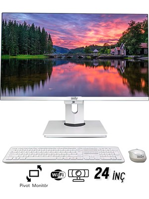 İzoly P504 Htm  İ5-10400 16GB 256GB 24" Fhd Webcam  Pivot All In One Bilgisayar