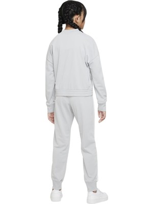 Nike Sportswear Tracksuit Grey Kız Çocuk Eşofman Takımı Gri Beyaz