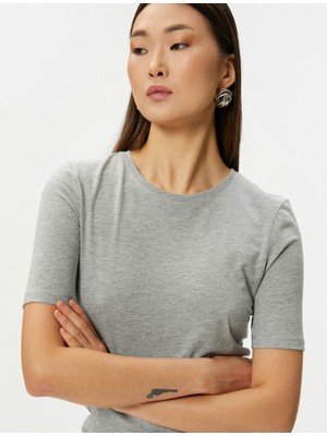 Koton Basic Tişört Kısa Kollu Bisiklet Yaka Pamuklu