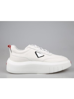 Marcomen 19551 Hakiki Deri Beyaz Erkek Günlük Ayakkabı