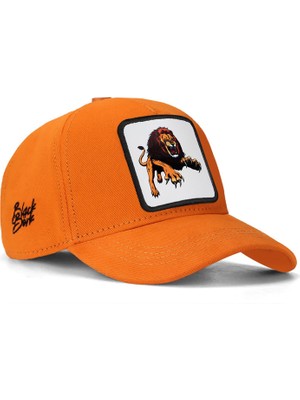 Black Börk Blackbörk V1 Baseball Kids Aslan - 5 Kod Logolu  Neon Turuncu Çocuk Şapka (Cap)