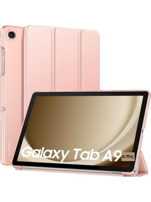 MobaxAksesuar Samsung Galaxy Tab A9 8.7inç Kılıf New PU Deri Smart Standlı Case Uyku Modlu X110 X115 X117