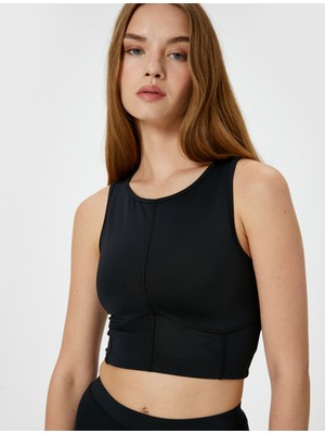 Koton Arkası Pencere Detaylı Sporcu Sütyeni Slim Fit