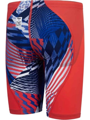 Speedo Fastskin Junior Lzr Ignite Jammer - Flame Red/bolt/white