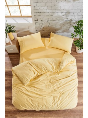 Stella Flavo Çarşafı Lastikli 140LIK Yataklar Için Düz Renk Nevresim Takımı