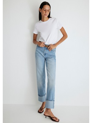 Mavi Savannah Cuffed Classic Denim Puslu Açık Mavi Jean PANTOLON1010640-88000