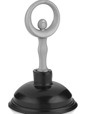 Main Shop 2 Adet 1 Gri 1 Siyah Renk Çok Amaçlı Mutfak Banyo Balerin Saplı Vantuz Pompa Tıkanık Lavabo Açıcı Manuel El Vantuzu