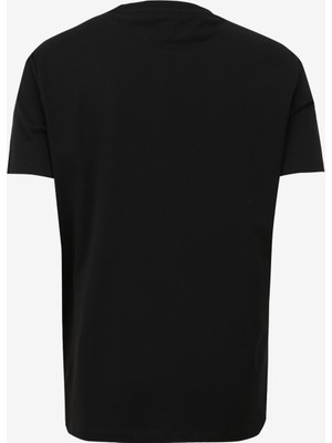 Discovery Expedition Siyah Erkek Bisiklet Yaka Relaxed Baskılı T-Shirt D4SM-TST3265