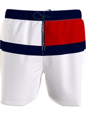 Tommy Hilfiger Beyaz Erkek Şort Mayo UM0UM03259YCF