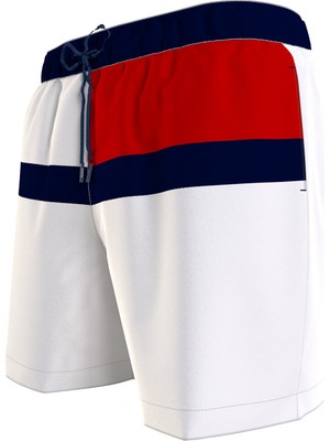 Tommy Hilfiger Beyaz Erkek Şort Mayo UM0UM03259YCF