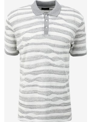 Fabrika Comfort Gri Erkek Polo Yaka Regular Fit Polo T-Shirt FC4SM-TST 0889