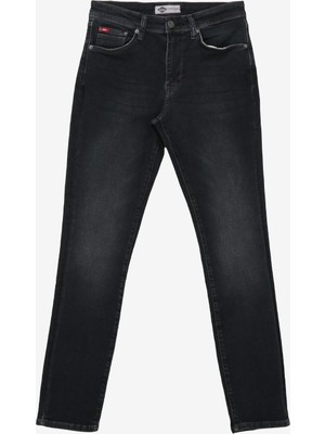 Lee Cooper Jeff Normal Bel Dar Kesim Çok Dar Paça Gri Erkek Jean Pantolon