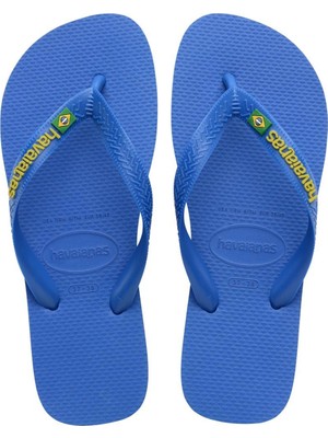 Havaianas Mavi Erkek Çocuk Plaj Terliği Brasıl Logo Neon