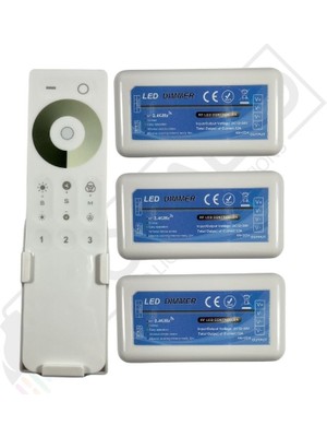 3 Kanal Touch - Dokunmatik Rf LED Dimmer 12-24 Volt