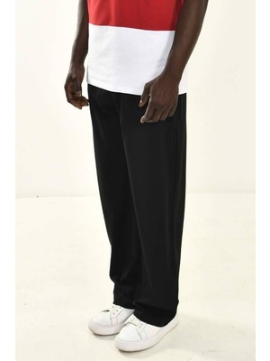 Siyah Basic Baggy Fit Pantolon