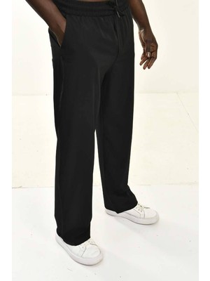 Siyah Baggy Fit Basic Pantolon