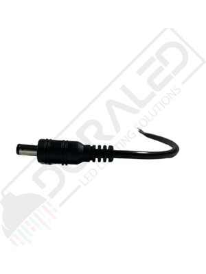 Dora Led  5.5mm x 2.1mm Erkek Adaptör Uzatma Kablosu 15CM Adaptör Kablosu Erkek 22AWG 36V 3A Besleme