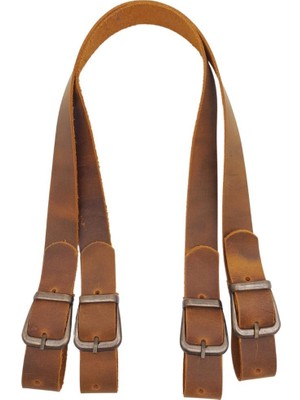 Angel Çanta Aksesuar Gerçek Deri Asimetrik Sap Crazy Oil Hardal Sarı Antik Metalli