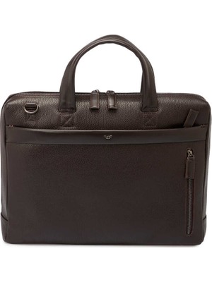 Tergan  Kahve Hakiki Deri Erkek Evrak Çantası - S1EV00021306-W14