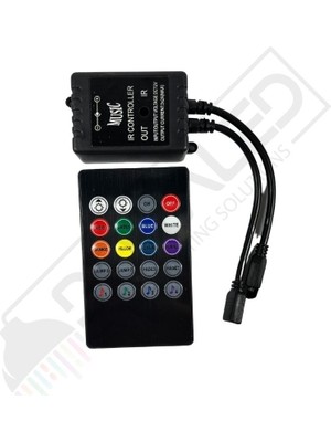 Dora Led Ir Kontrol Rgb Kumandalı Müzik Müziğe Sese Duyarlı Rgb Kontrol