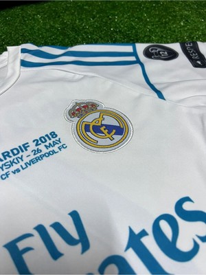 Sidas Real Madrid Sergio Ramos 2018 Cardif Beyaz Şampiyonlar Ligi Çocuk Forma Takımı 4 Lü Set ALYYY12345