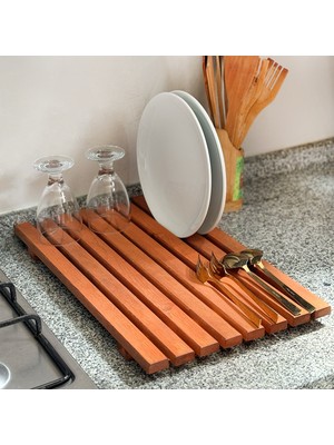 Weblonya Ahşap Bulaşıklık Tabaklık Bardaklık 1130