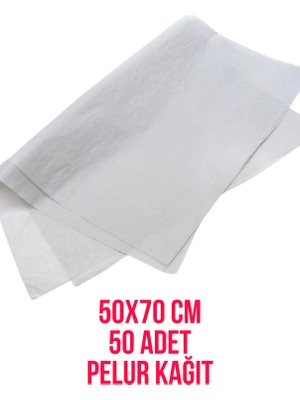 Netsan Etiket 50 Adet 50X70CM Baskısız Pelur Kağıdı - Hediye Kağıdı