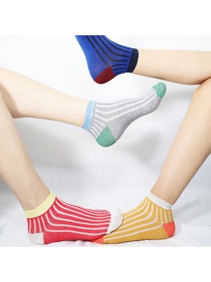 Kral Socks 5 Çift Pamuklu Basic Derbili Kadın Çorap