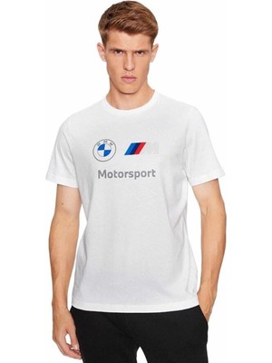 Puma Bmw M Sport Erkek Tişört 612314-02 Beyaz