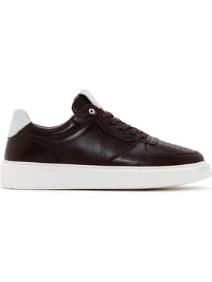 Derimod Erkek Kahverengi Kalın Tabanlı Bağcıklı Deri Sneaker