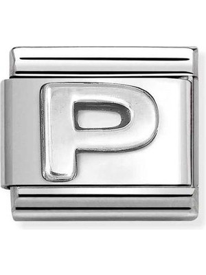 Nomination Composable Classic Dekoratif Link - Harfler - P - (16 P) 925 Gümüş