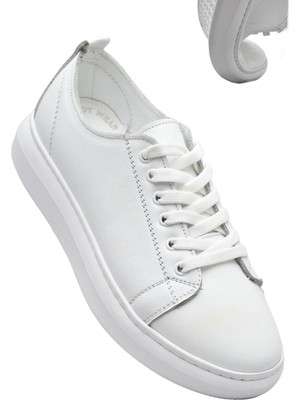 Ispartalılar 764  Full Ortopedik Taban Hakiki Deri Günlük Kadın Ayakkabı Kadın Sneakers