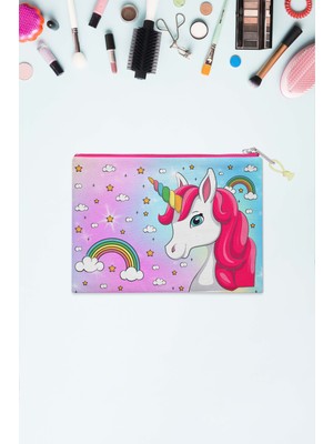 Movebeach Unicorn Desenli Makyaj Çantası
