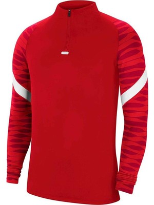Nike M Df Strke21 Dril Top Erkek Uzun Kollu Tişört CW5858-657-Kırmızı