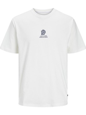 Jack & Jones Jprbluoscar Ss Tee 12255509 P. Beyaz