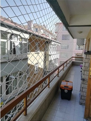 Ünal File 3 mm 3 x 8 M Güvenlik Filesi Balkon Kapatma Ağı Kedi Çocuk Emniyet Ağı