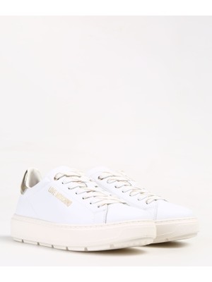 Love Moschino Beyaz - Altın Kadın Sneaker JA15374G1HIA210A