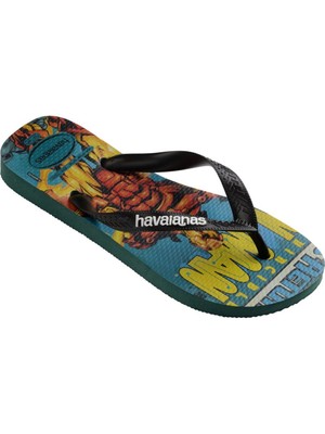 Havaianas Yeşil - Çok Renkli Erkek Plaj Terliği Top Marvel Classıcs