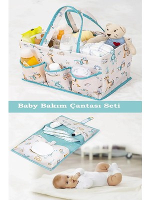 Nisahometeks Baby Bebek Bakım Çantası Seti 2li Set