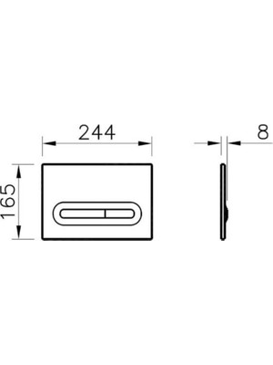 VitrA Loop T Temassız Kumanda Paneli Parlak Krom 768-0880