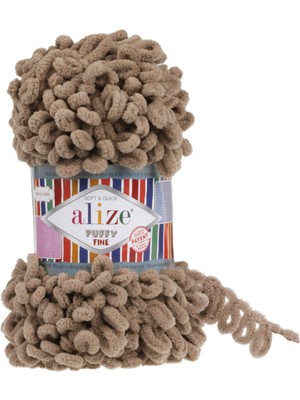 Alize 5 Adet Alize Puffy Fine 329 Sütlü Kahve