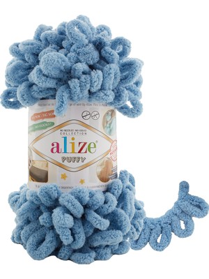 Alize 5 Adet Alize Puffy 280 Orta Mavi