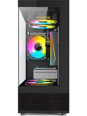 XGAMING Samurai WIN11 İ5-12400F 16GB 1tb M.2 Nvme Rtx 4060 8gb T120MM Oyuncu Masaüstü Bilgisayarı