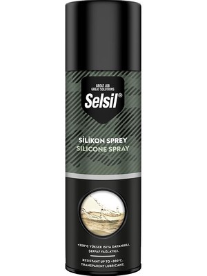 Selsil Şeffaf Silikon Sprey 500 ml Yağlayıcı Etkili Yüksek Kalite Silikon İçeren Ürün