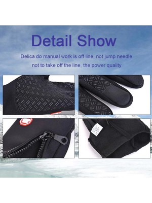 Liangduo Shop Kırmızı Stil S Beden Bisiklet Eldiveni Kış Isıtıcı Rüzgar Geçirmez Kayak Eldivenleri Erkek Kadın Dokunmatik Ekran Motosiklet Eldivenler Luva Guantes Su Geçirmez Mitten (Yurt Dışından)